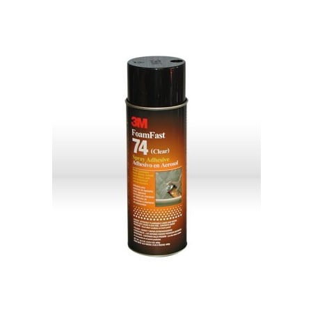 3M Spray Adhesive, Clear, 5.75 oz, Bottle 21200-50045